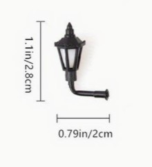 Lanterna da parete in miniatura con luce led
