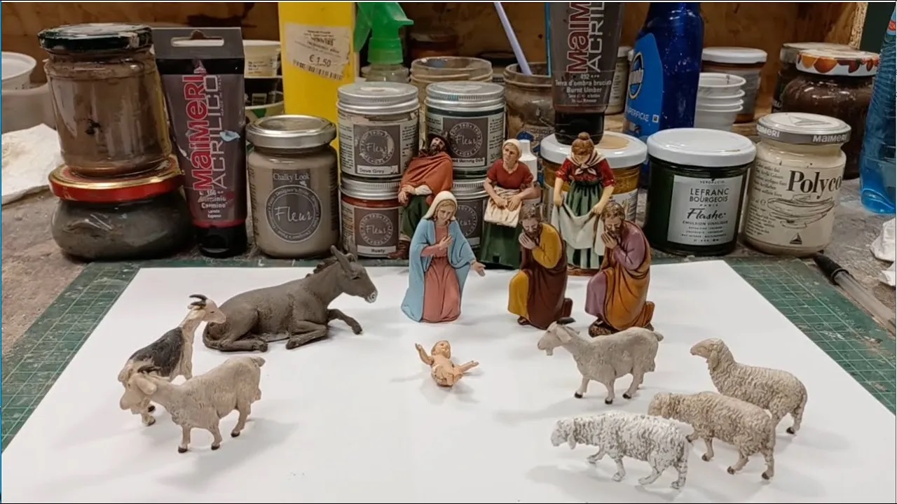 Colorare le Statuine del Presepe